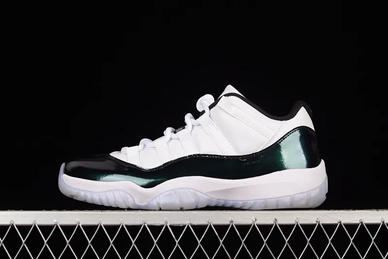 All categories Air Jordan Jordan series basketball shoes Air Jordan 11 F version Air Jordan 11 Low "Emerald" AJ11 Joe 11 Easter Chameleon Top layer genuine carbon 528895-145
